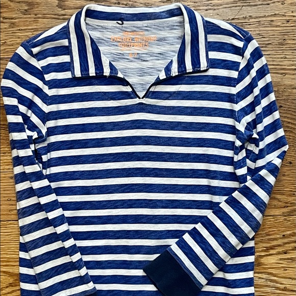 Crewcuts blue and white striped shirt - Picture 1 of 5